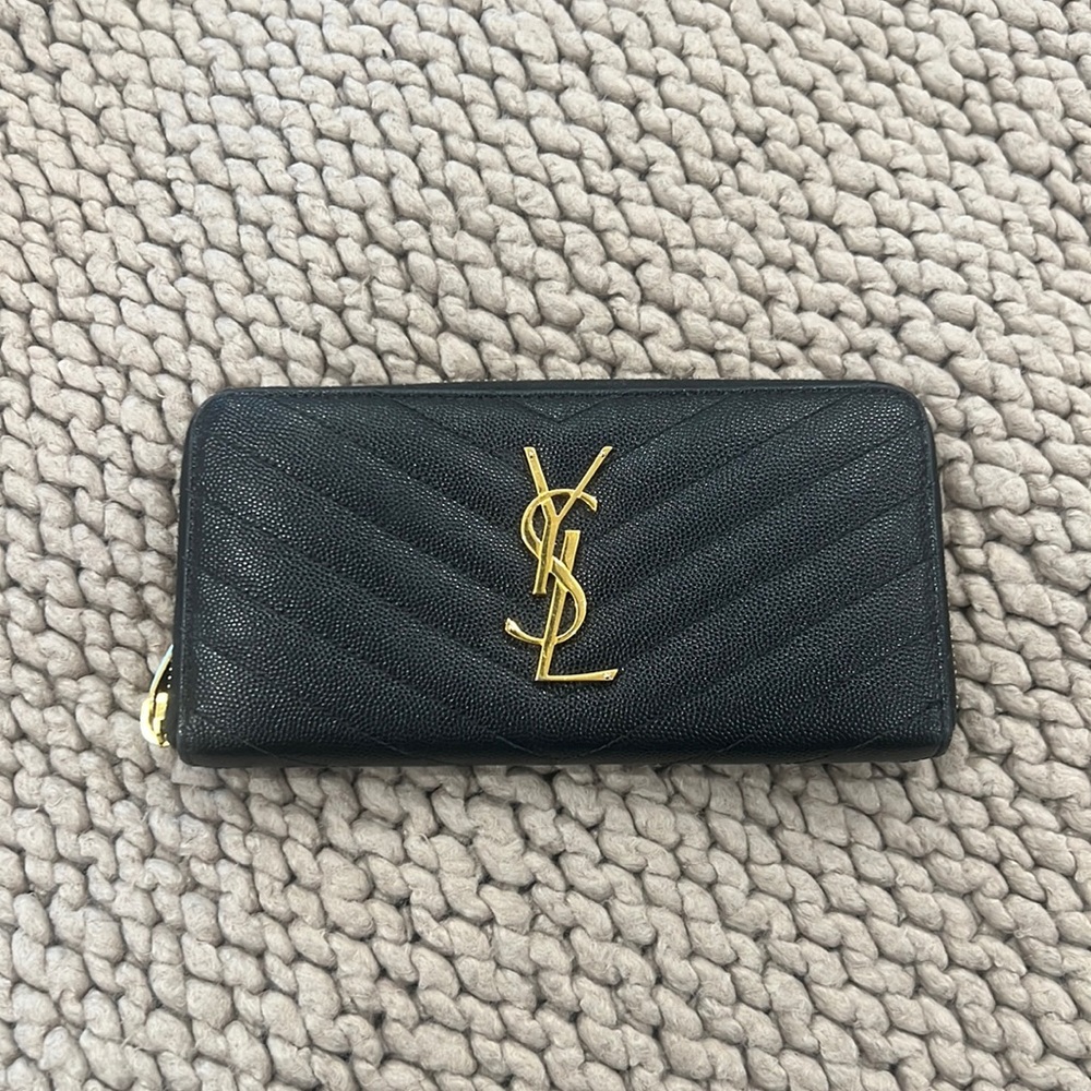 SAINT LAURENT BLACK WALLET
